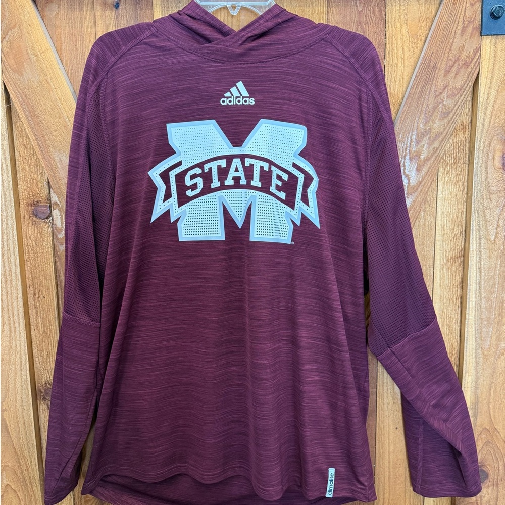 Mississippi State Adidas Maroon State Hoodie XL